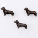 Handmade Antique Dog Wall Hooks Pack of 3
